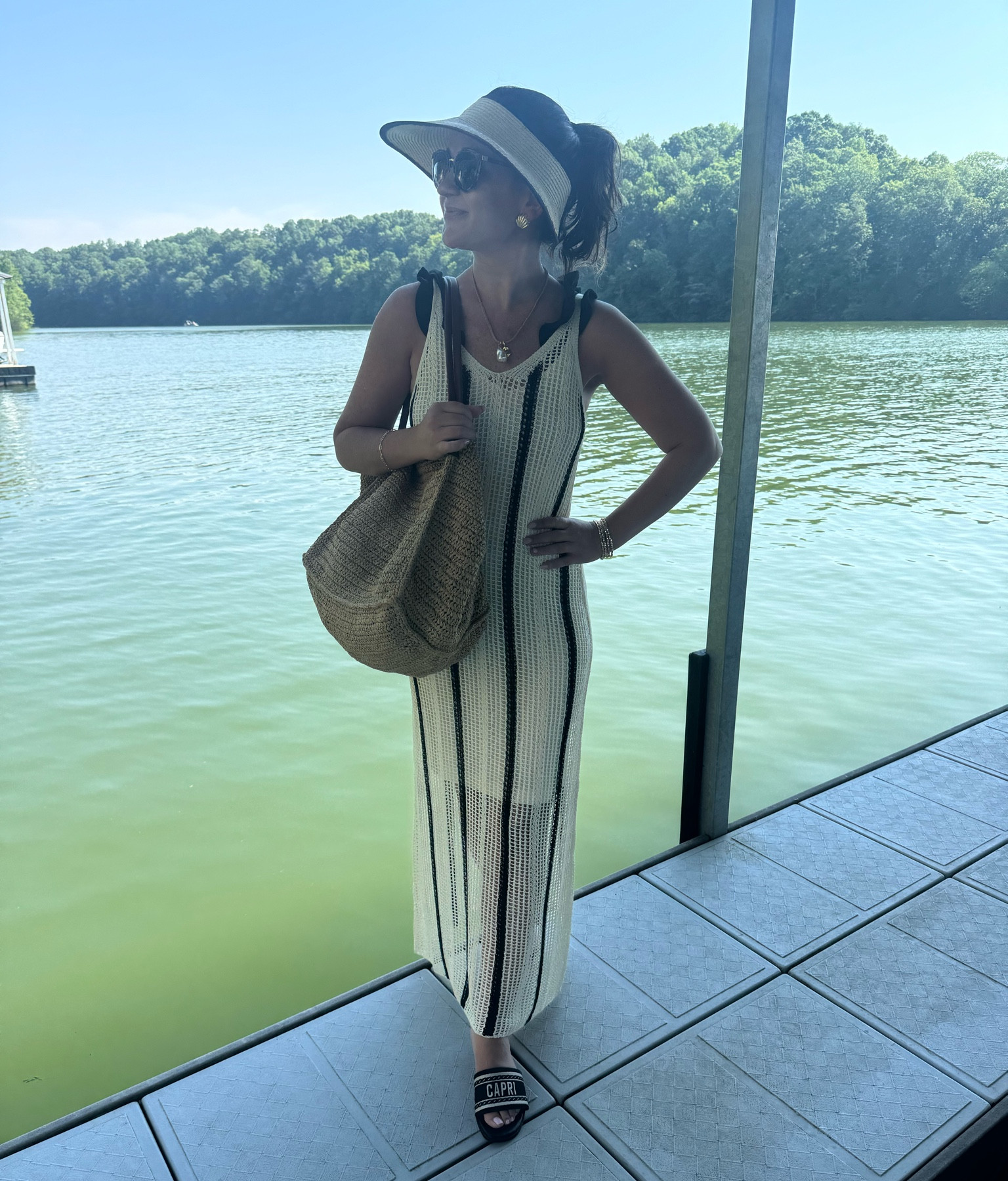 Summer swim look - beach look - resort look - $40 coverup from Target 

#LTKSwim #LTKOver40 #LTKTravel