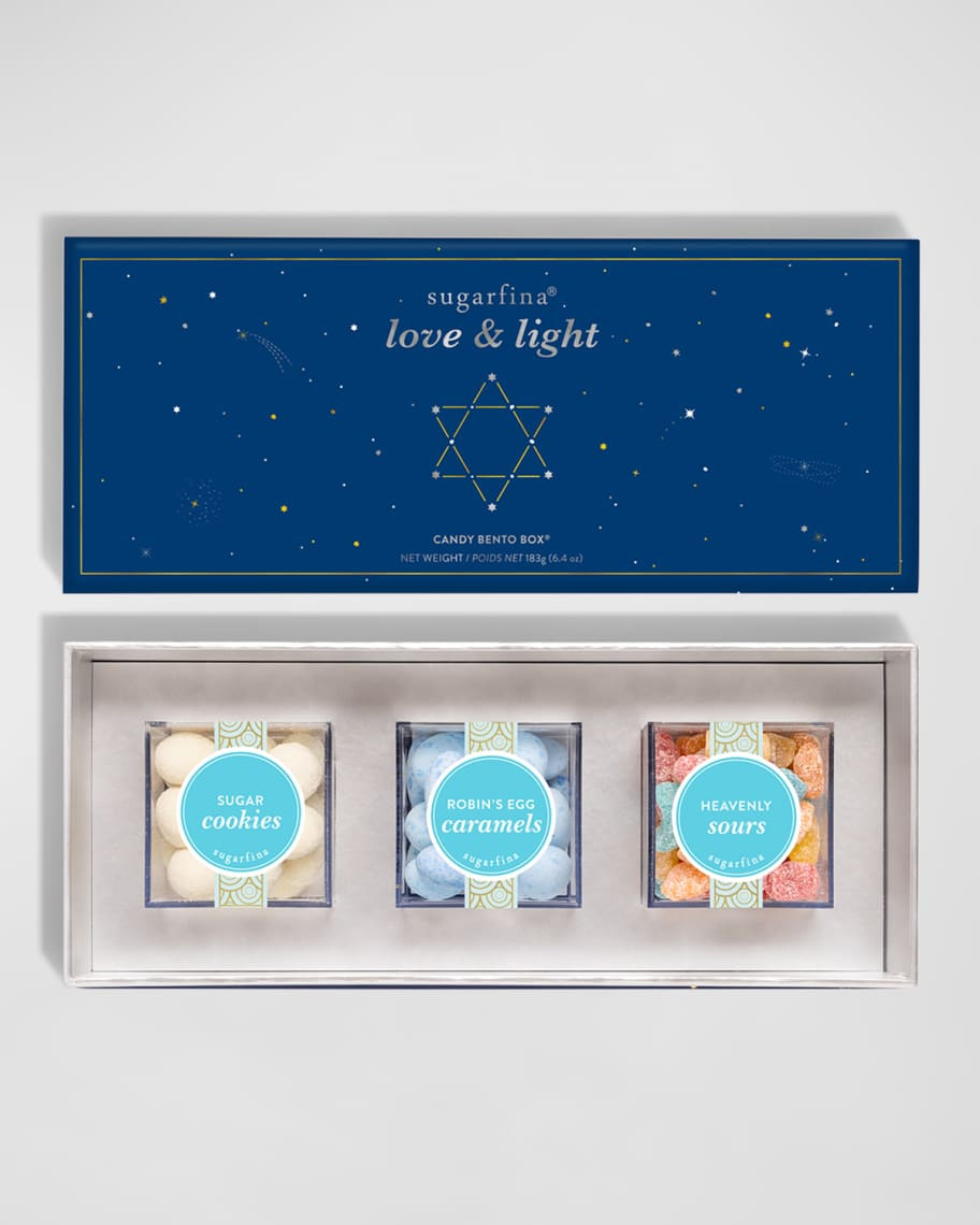 Sugarfina Hanukkah 2023 3-Piece Candy Bento Box | Neiman Marcus