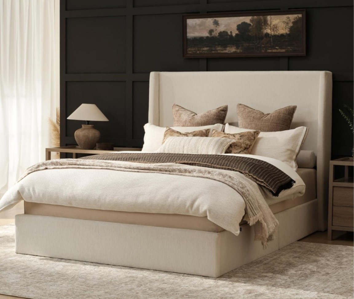 Bedroom refresh season = officially activated. 🤍✨ This tall wingback bed frame is giving cozy luxury hotel meets soft, elevated bedroom vibes with its dreamy beige upholstery and extra tall headboard that instantly makes a room feel warmer, calmer, and more pulled together. Think fresh bedding, oversized pillows, a cozy throw, coffee in bed, and finally creating that warm, inviting bedroom you never want to leave.

Grab yours and give your bedroom the cozy glow up it deserves! 🌿

#LTKHome #LTKSeasonal #LTKU