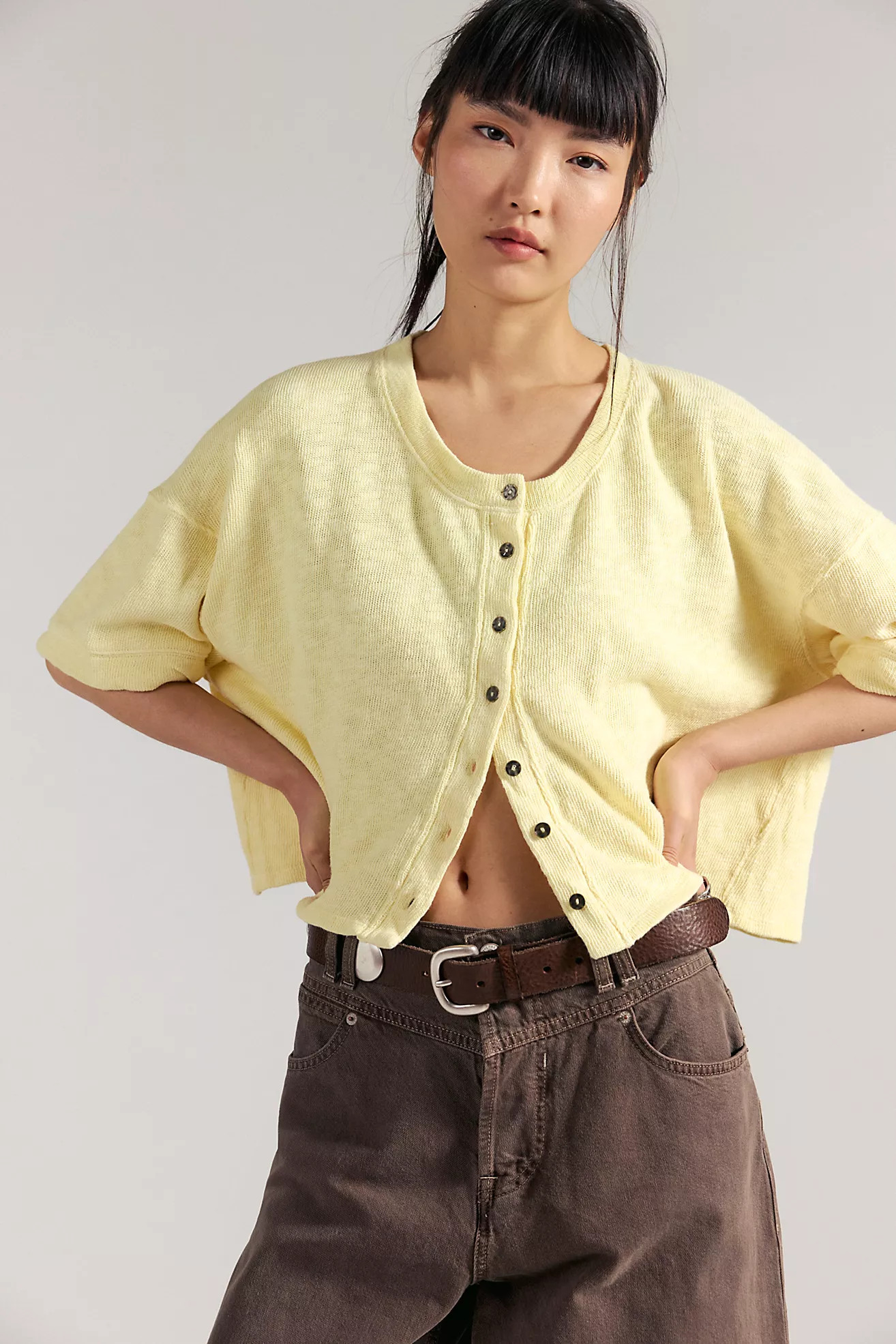 We The Free Flashback Cardi Tee | Free People (Global - UK&FR Excluded)