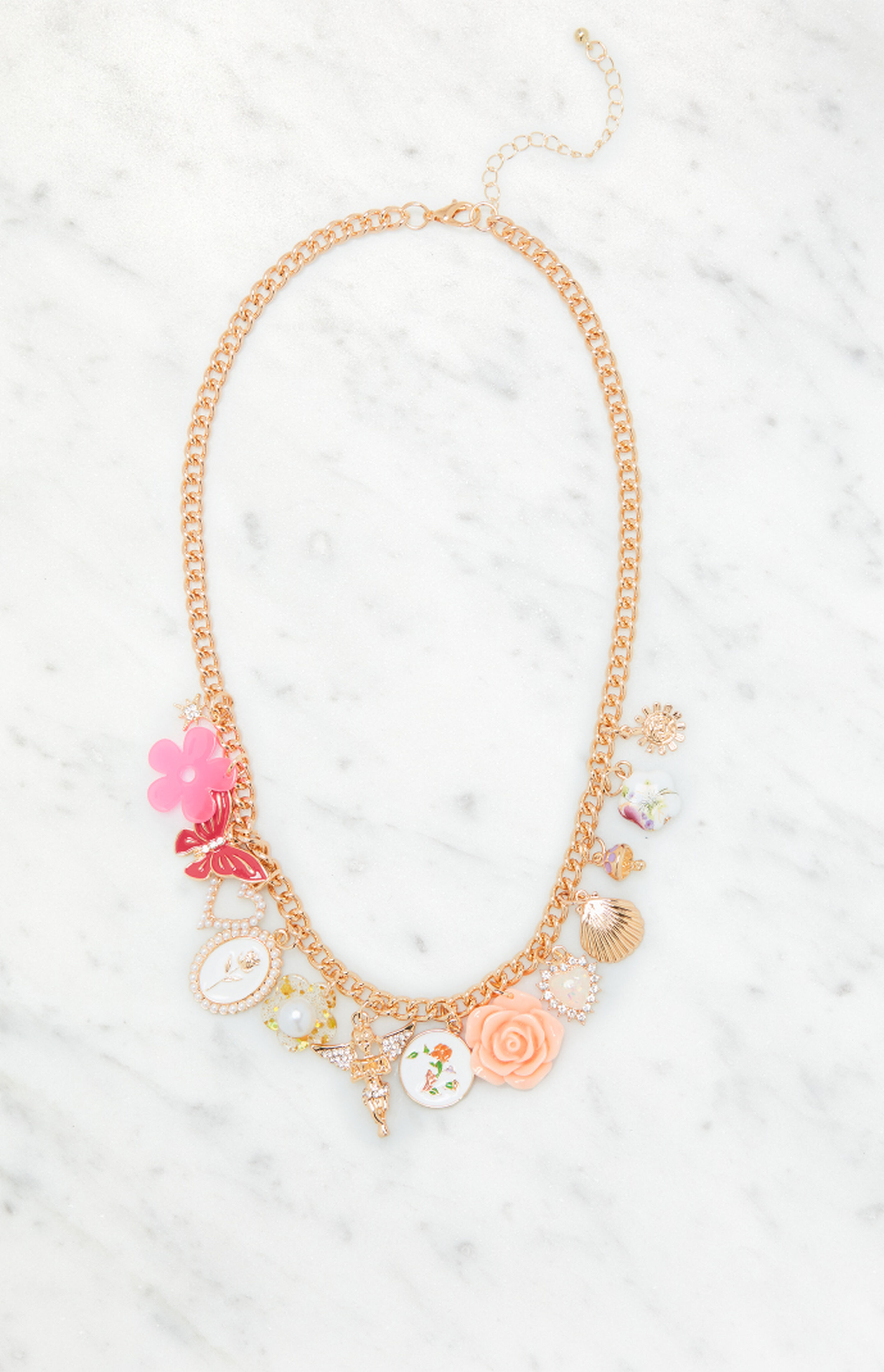 LA Hearts Girly Charm Necklace | PacSun
