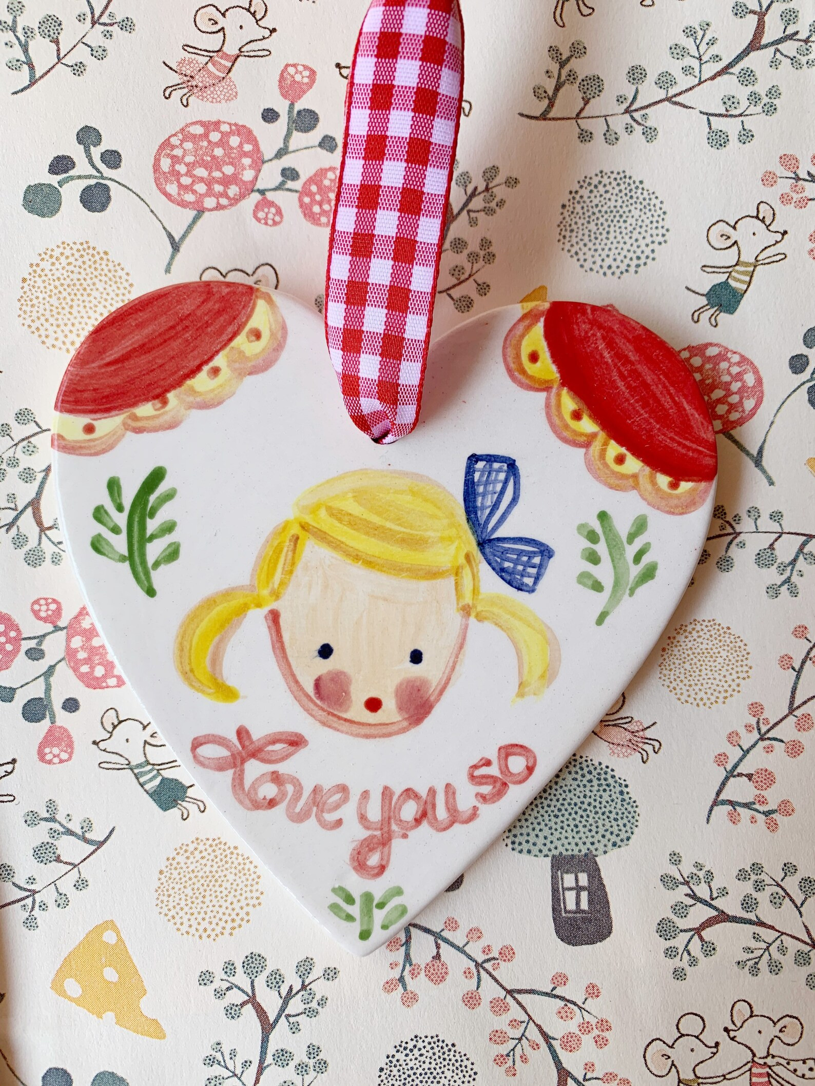 Ceramic Heart Ornament Can Be Personalized Valentine Gift | Etsy | Etsy (US)