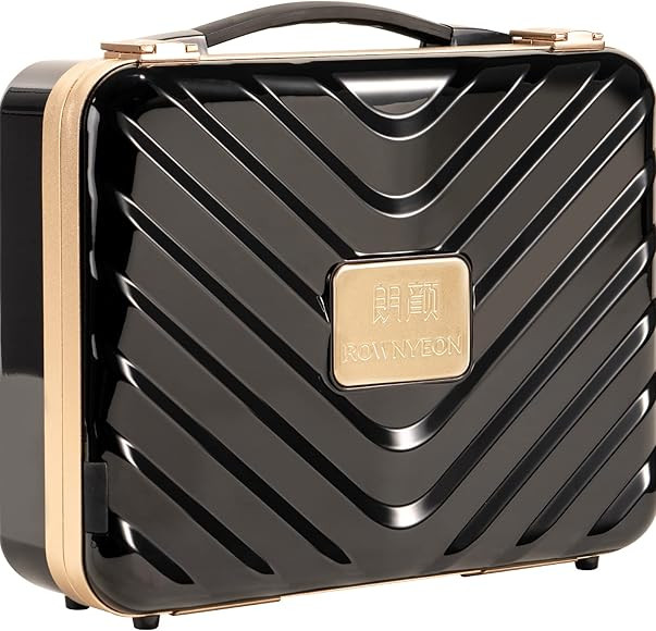 ROWNYEON Travel Makeup Case With Light Up Mirror Portable Train Case Organizer Makeup Box for Gir... | Amazon (US)