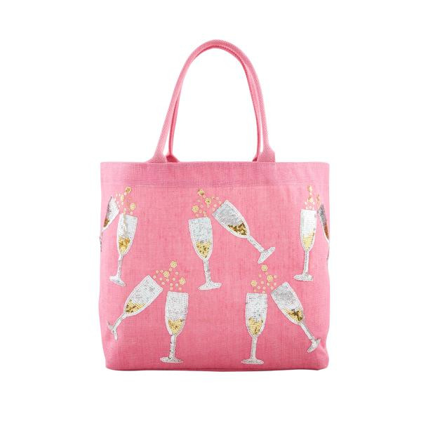 Drinks Sparkle Tote Bag | Mud Pie