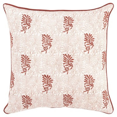 20"x20" Oversize Leaves Square Throw Pillow Cover - Rizzy Home | Target
