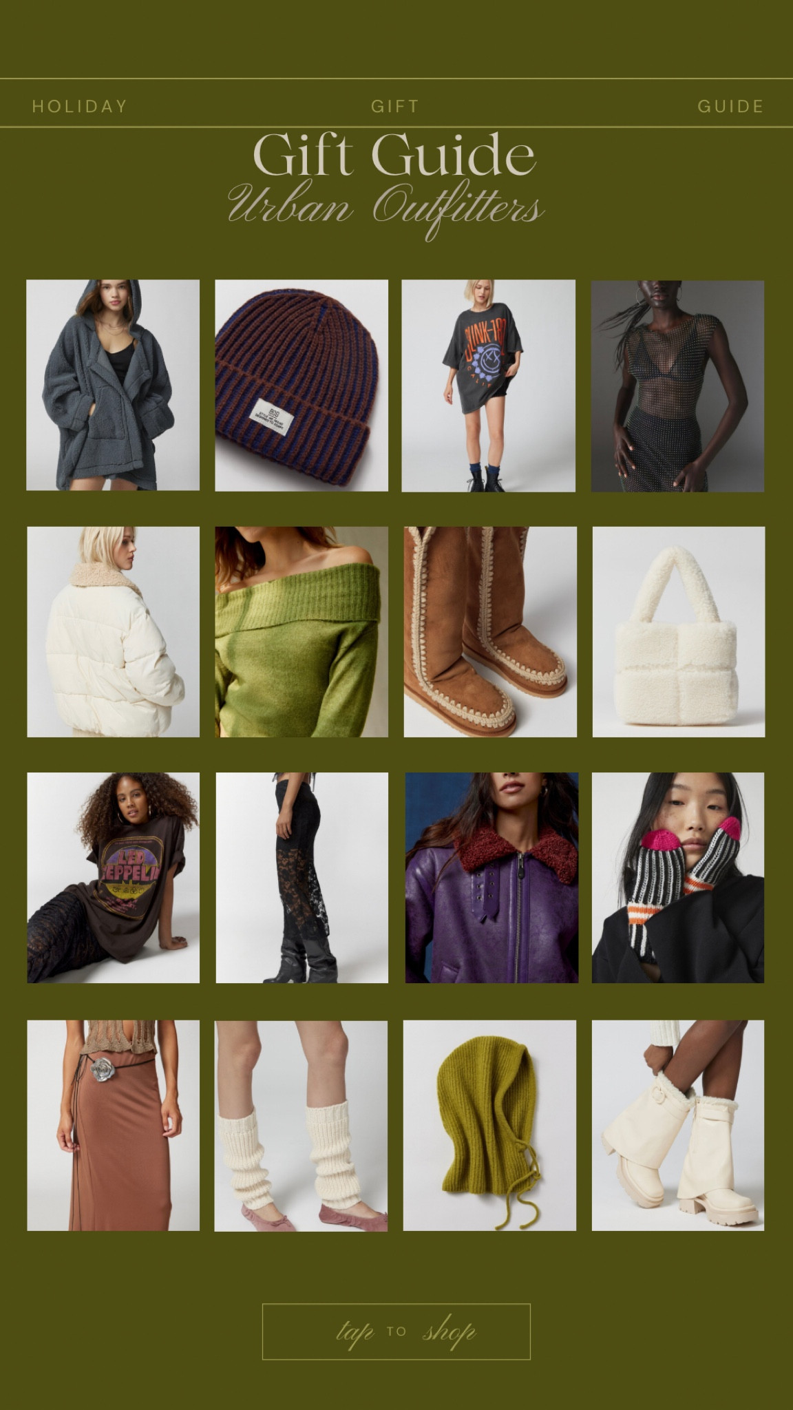 Urban Outfitters Gift Guide: Fashion For Her 💚🤎🤍

#LTKGiftGuide #LTKsalealert #LTKCyberWeek