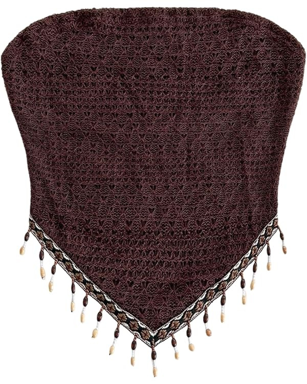 BEAUDRM Women's Boho Hippie Tops 2000s Fringe Tube Bandana Tops | Y2k Crop Tops, 90s Tops, Countr... | Amazon (US)