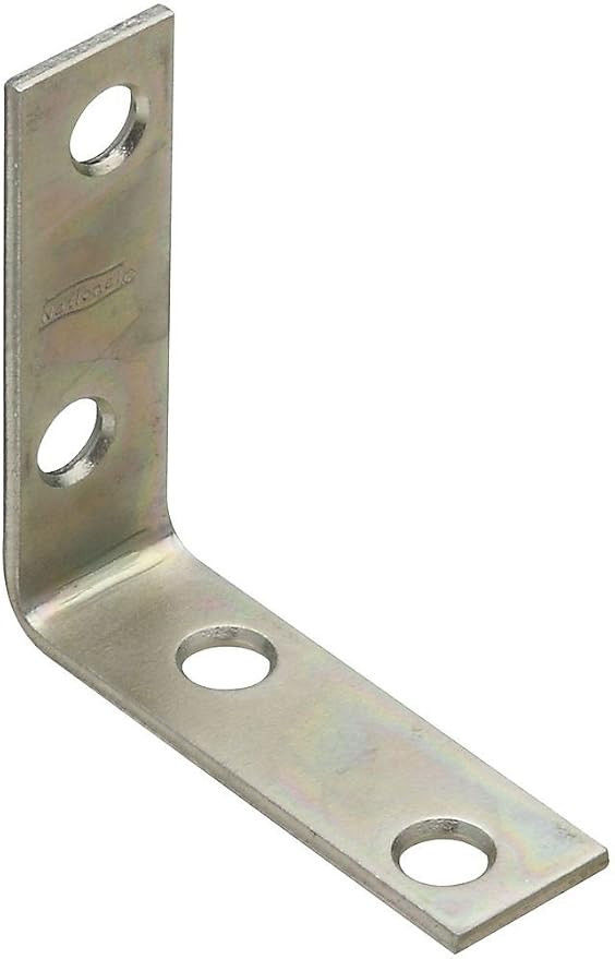 National Hardware N113-308 2" X 5/8" Zinc Plated Corner Braces 4 Pack | Amazon (US)
