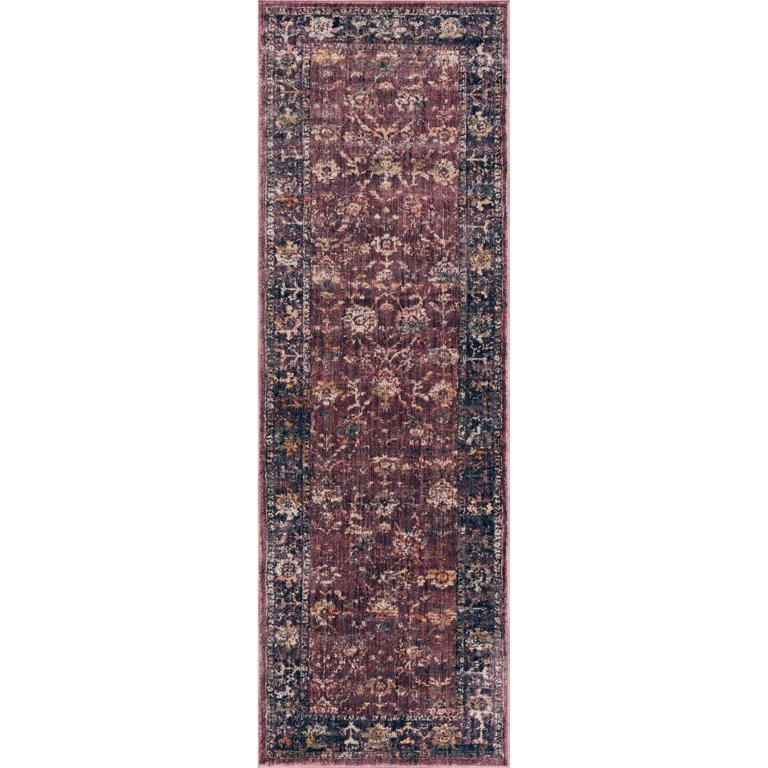 Alexander Home  Jewel Floral Boho Area Rug 7'-10" x 10' - Grape / Multi | Walmart (US)