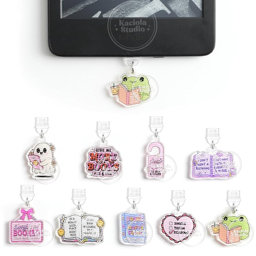 Kaciola 9 Pack Dust Plug Charm Type C for E Reader Paper White 11th, Dust Plug Accessories for Re... | Amazon (US)