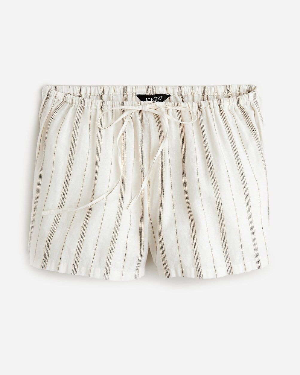 Featherweight linen-blend beach short in stripe | J.Crew US