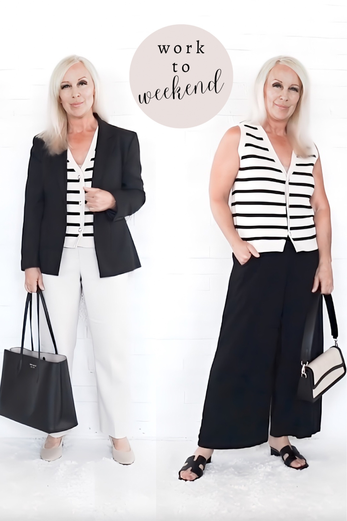 Work to Weekend Outfits for Women Over 40, Over 50, Over 60:

These work to weekend outfits stretch your closet and make your dollar go further by taking you from your desk to dinner, from corporate to casual, from the office to off duty, and from work to weekend.


#LTKSeasonal #LTKOver40 #LTKWorkwear