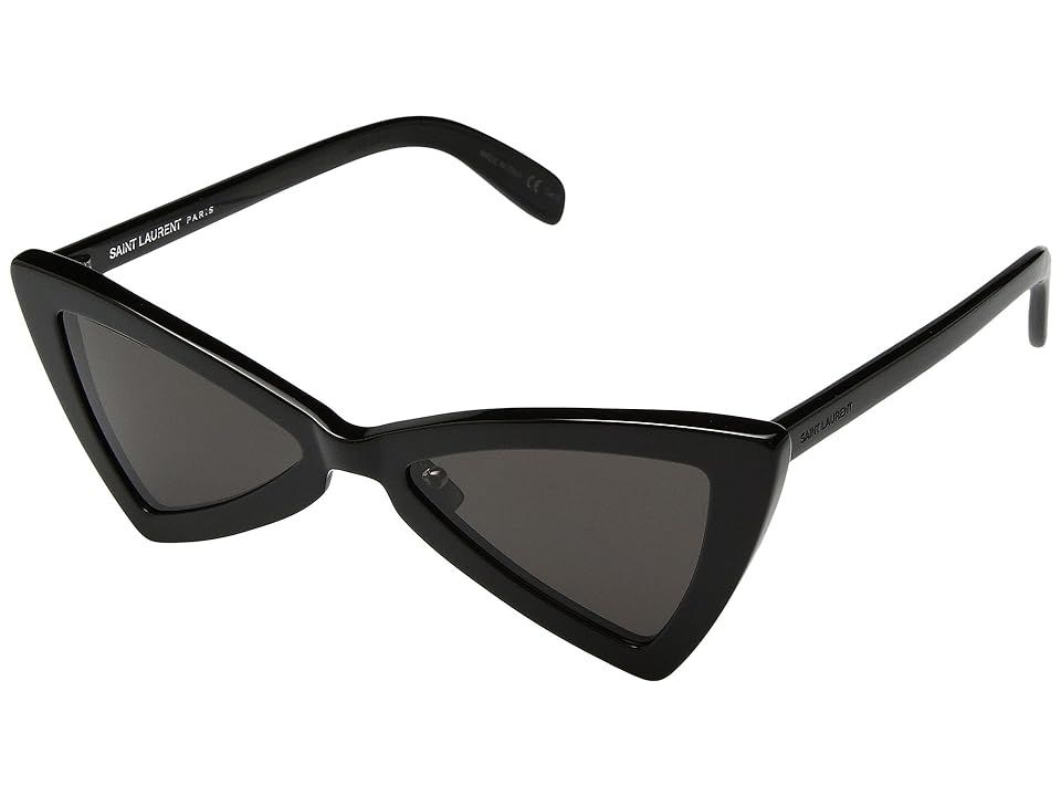 Saint Laurent SL 207 Jerry (Black/Grey) Fashion Sunglasses | Zappos