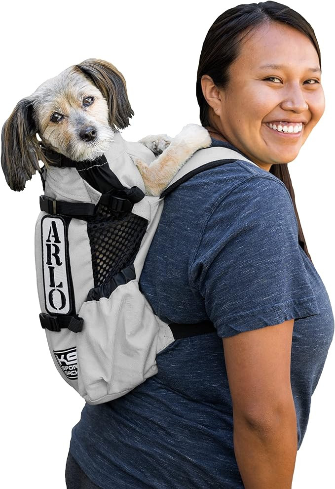 K9 Sport Sack | Dog Carrier Adjustable Backpack (X-Small, Air 2 - Charcoal Grey) | Amazon (US)