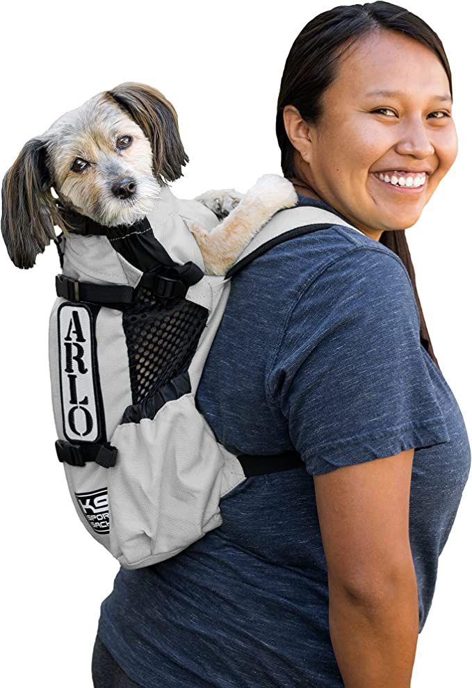 K9 Sport Sack | Dog Carrier Adjustable Backpack (Small, Air 2 - Charcoal Grey) | Amazon (US)