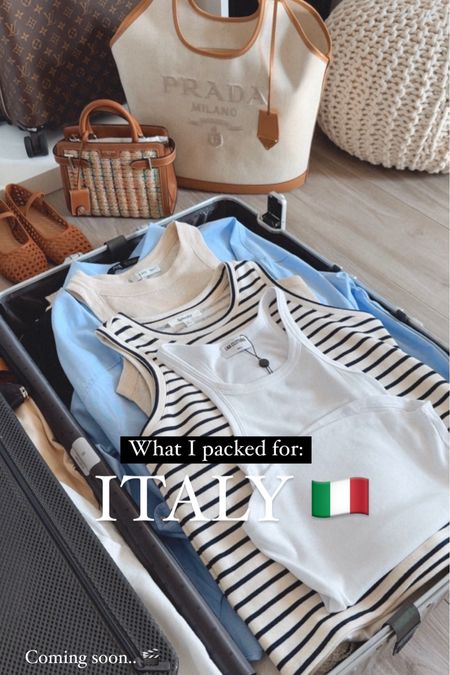 What I packed for Italy coming soon! 🇮🇹
Elegant and chic summer staple pieces to have. 
Elevated neutral pieces that I love! 


#LTKTravel #LTKItBag #LTKOver40