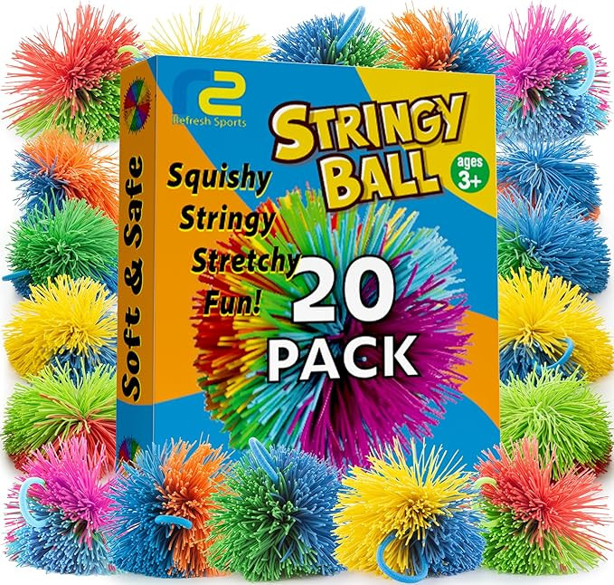 Stringy Balls & Sensory Toys for Kids 20 Pack - Stocking Stuffers For Kids Ages 4 5 6 7 8 9 Year ... | Amazon (US)