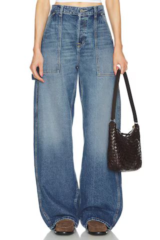 GRLFRND Paola Barrel Leg Jean in Eaton Canyon from Revolve.com | Revolve Clothing (Global)