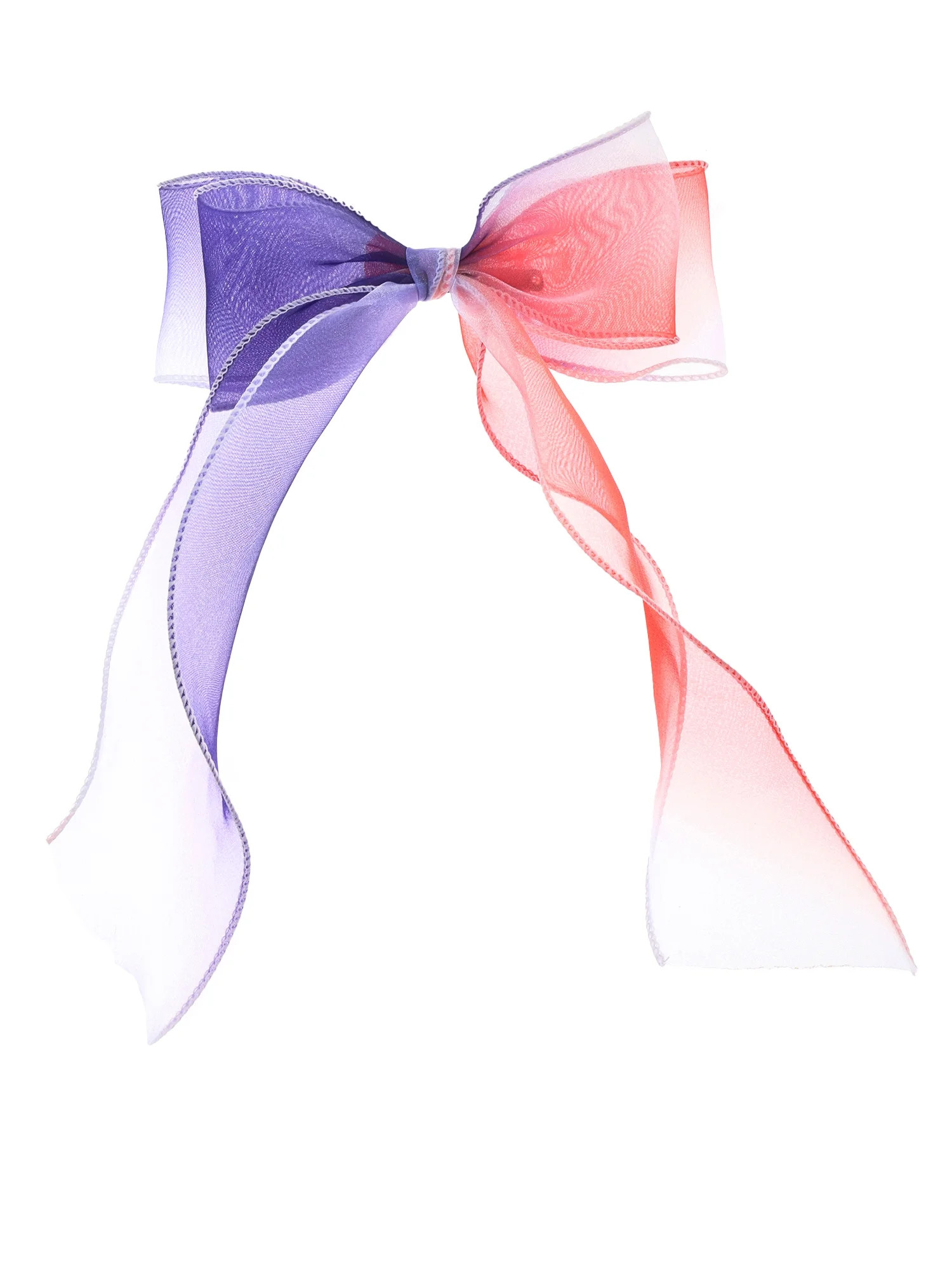 Way to Celebrate Americana Red White and Blue Sheer Hair Bow - Walmart.com | Walmart (US)