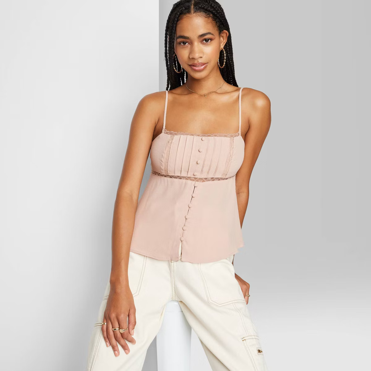 Women's Lace Trim Babydoll Cami - Wild Fable™ | Target