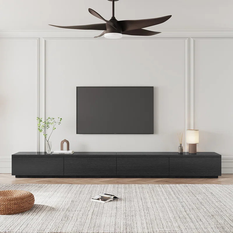 Deciding between storage or style in the living room? Get both with this walnut TV console. Ideal... | Wayfair North America