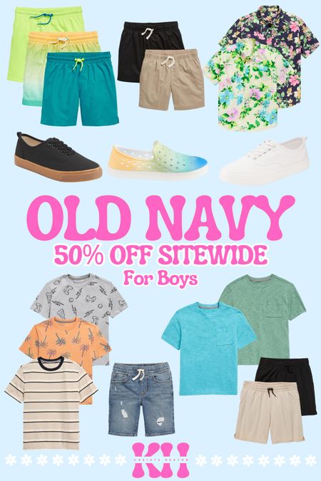 Old navy is 50% off sitewide right now with the CUTEST spring finds for the kids!!! 

Kids shoes, kids shirts, kids t shirt, kids shorts, kids Jean shorts, kids clothes, kids fashion, kids tennis shoes 

#LTKSeasonal #LTKstyletip #LTKkids