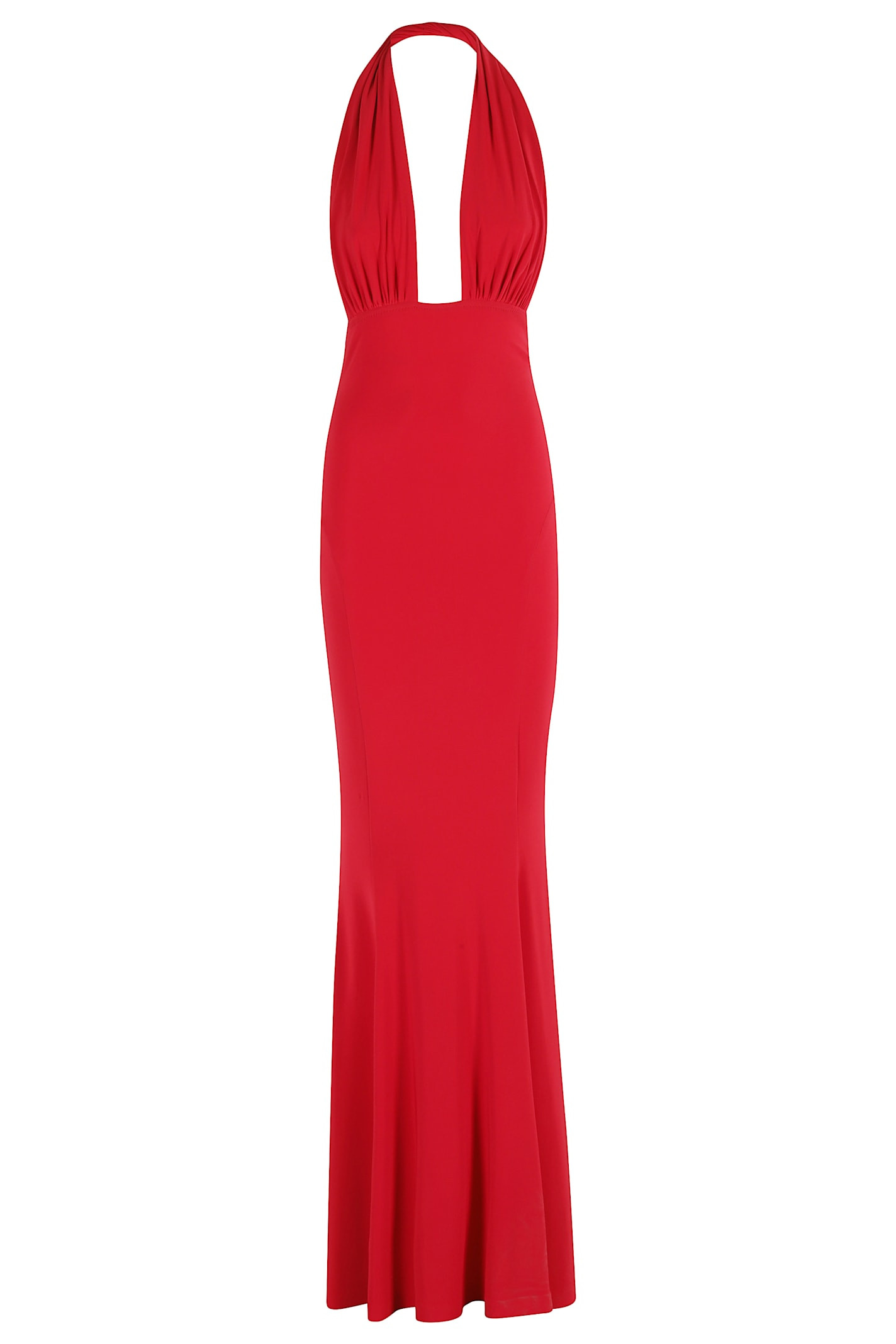 Norma Kamali Cross Halter Fishtail Gown | Italist.com US