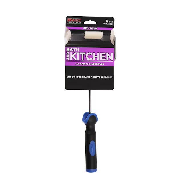 WHIZZ 4-in x 1/4-in Nap Bath and Kitchen Velour Mini Paint Roller | Lowe's