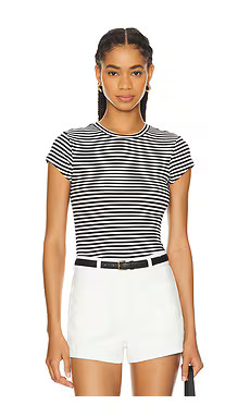 Lovers and Friends Morgan Tee in Black & White from Revolve.com | Revolve Clothing (Global)