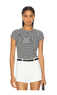 Lovers and Friends Morgan Tee in Black & White from Revolve.com | Revolve Clothing (Global)
