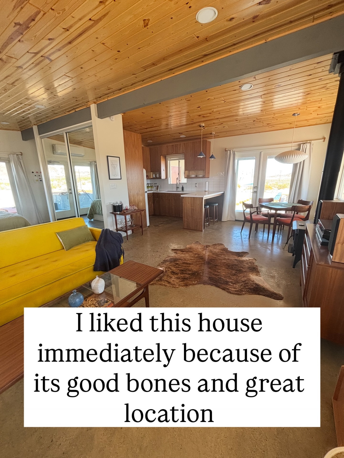 My honest take on the design - take a first look with me at the investment property we just bought.  What I’m keeping (for now) and what I’m upgrading.  We bought this place furnished (with all the contents of the home, actually) and I really loved the vintage furniture but it still needs some upgrades! I linked my list of what I’ve got so far.  

#designer #realestateinvestor #shorttermrentaldesign #joshuatree

#LTKFindsUnder100 #LTKHome