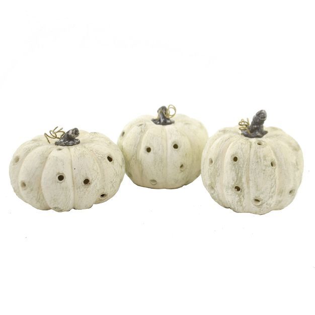 Fall 3.0" Romantic Pumpkin Luminary Autumn Home Decor  -  Decorative Figurines | Target