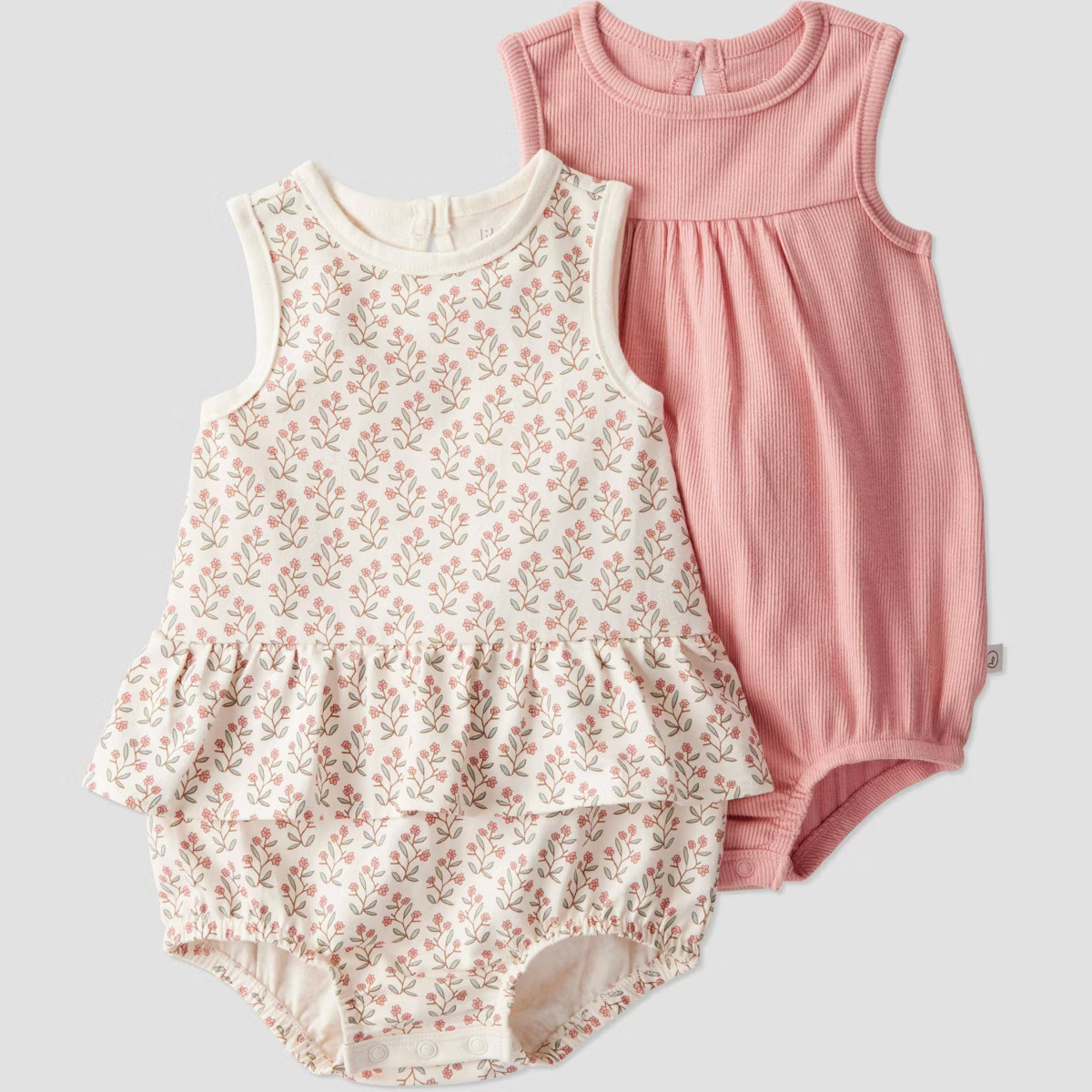 Little Planet by Carter's Organic Baby Girls' 2pk Sunsuit | Target