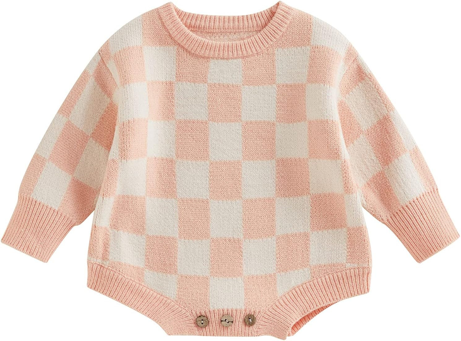 Baby Boy Girl Fall Winter Clothes Knit Sweater Romper Sweatshirt Soft Warm Outfit | Amazon (US)