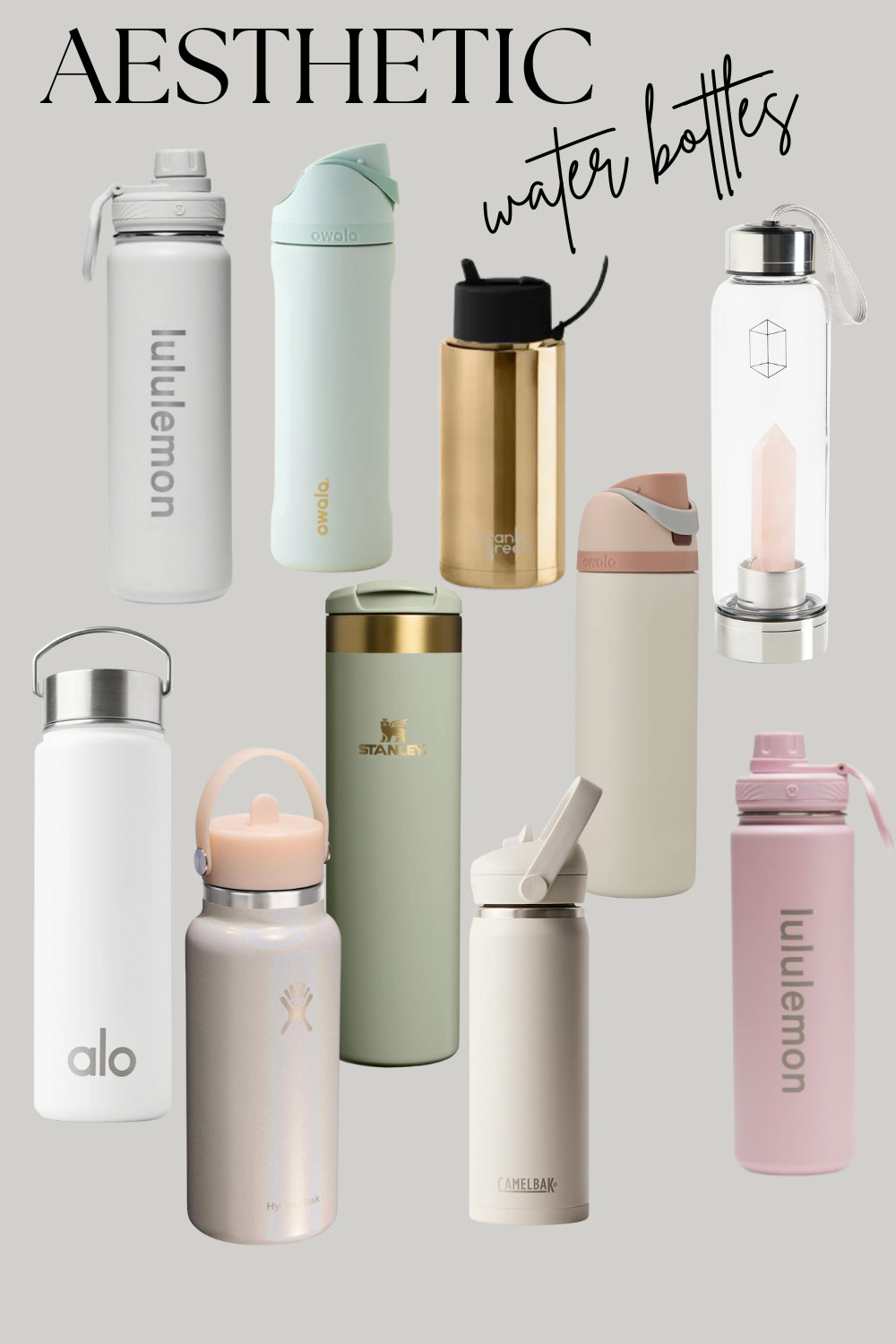 Hydration, but make it aesthetic. Neutral soft tone water bottles that make me actually want to drink more water. Linking my favorites! #aesthetic #hydration #modern  

 #LTKfitnessgoals #LTKActive #LTKHome