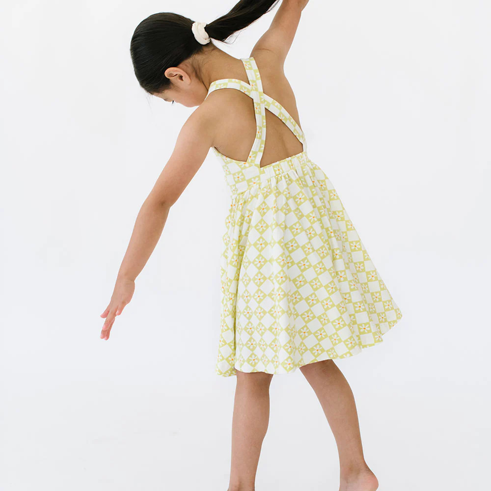 THE PINAFORE DRESS IN DAISY CHECK | Alice + Ames