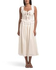 Embroidered Cotton Midi Dress | TJ Maxx