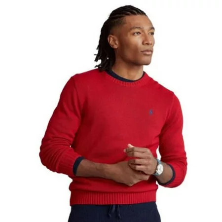 Polo Ralph Lauren Men s Cotton Crewneck Sweater Park Avenue Red S | Walmart (US)