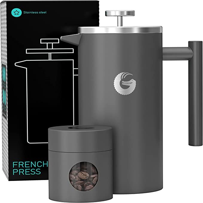 Coffee Gator French Press Coffee Maker - Thermal Insulated Brewer Plus Travel Jar - Large Capacit... | Amazon (US)