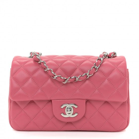CHANEL

Lambskin Quilted Mini Rectangular Flap Pink | Fashionphile
