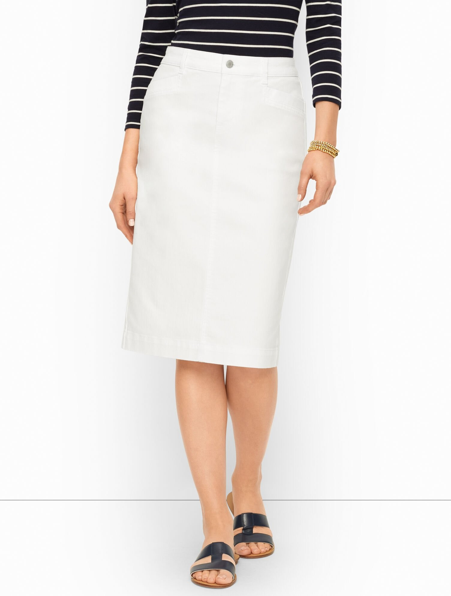 Denim Pencil Skirt | Talbots
