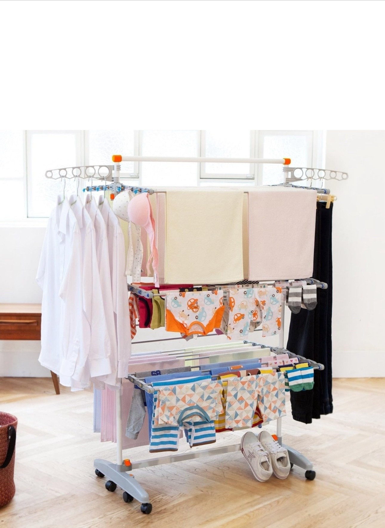 We finally have found the best drying rack! We have gone through so many that have broken and this one is actually large enough to hold multiple loads 🫧✨