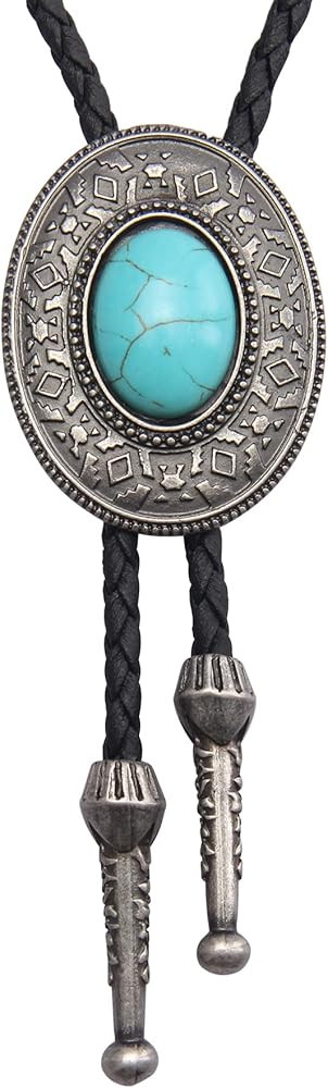 GelConnie Native American Bolo Tie Rodeo Cowboy Leather Necktie Western Necklace Costume Accessor... | Amazon (US)
