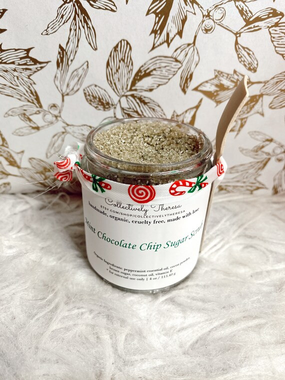Organic Mint Chocolate Chip Sugar Scrub | All-Natural | Spa Gift | Exfoliating Scrub | Body Scrub... | Etsy (US)