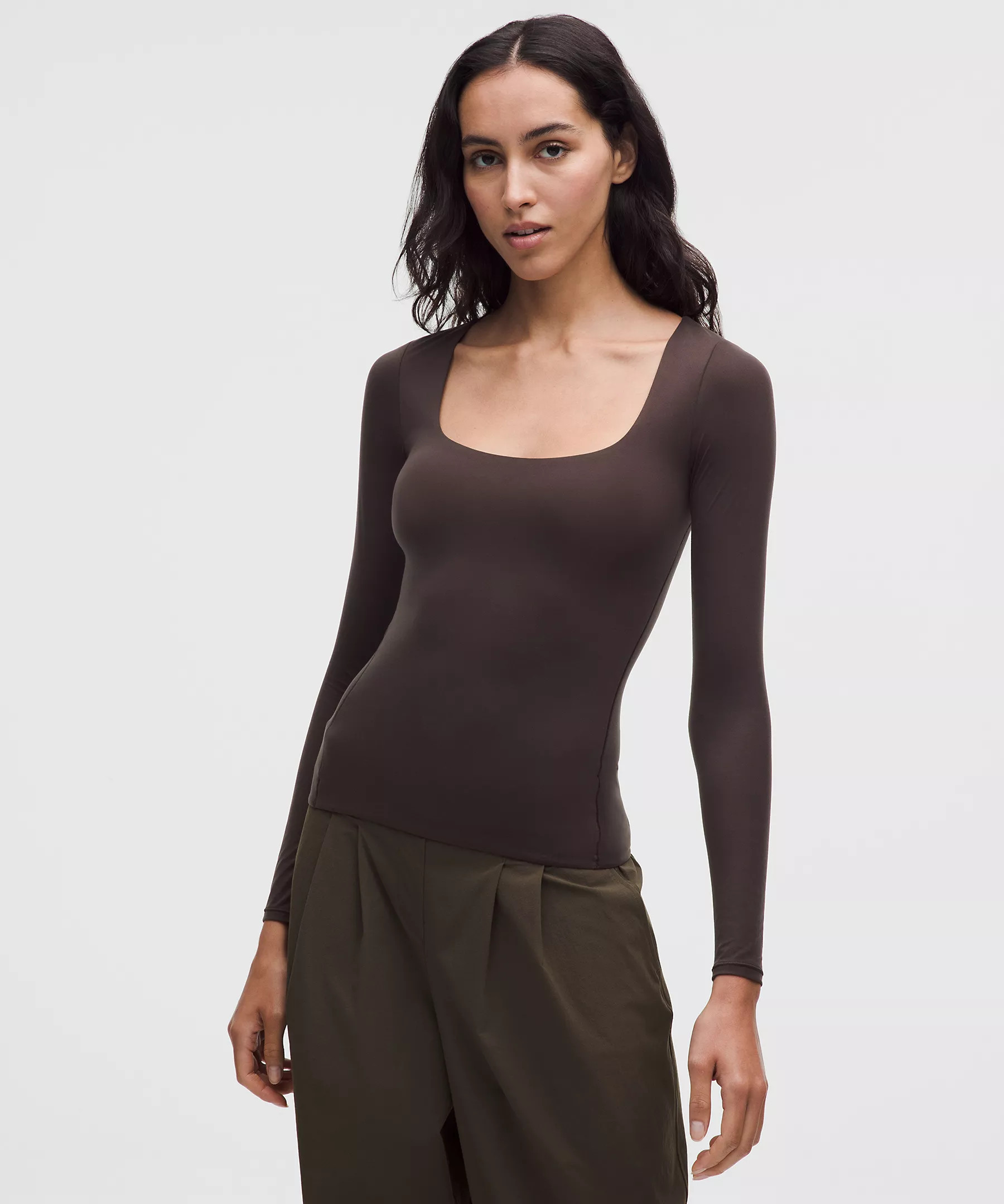 Wundermost Ultra-Soft Nulu Square-Neck Long-Sleeve Shirt | Lululemon (US)