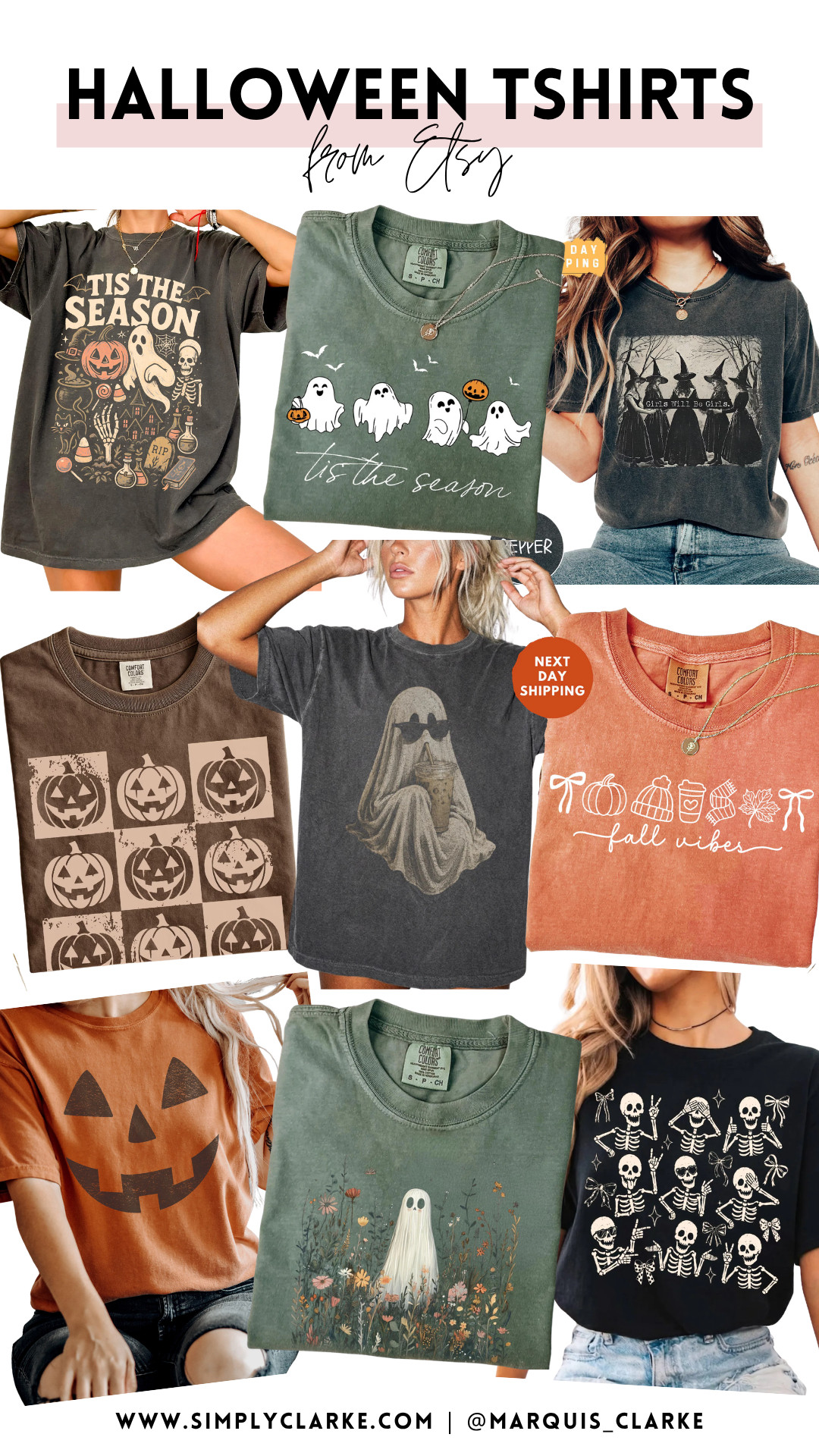 Spooky season called—it said you need a new graphic tee! These Etsy Halloween tees are perfect with denim, leggings, or layered under a cozy cardigan. Tap to shop your favorite!

Halloween graphic tees - Etsy Halloween shirts - spooky season outfits - fall graphic tees - women’s Halloween outfits - pumpkin shirt - ghost shirt - casual fall style


 

 #LTKootd #LTKmomlife #LTKSeasonal