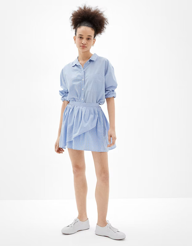 AE Striped Wrap Mini Skirt | American Eagle Outfitters (US & CA)