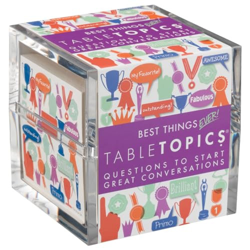 TableTopics Best Things Ever - 135 Fun Conversation Cards, Use as Ice Breakers, Get to Know More About People Close to You, Share Your Favorites | Amazon (US)