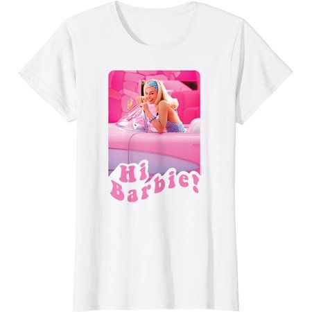 Barbie The Movie: Hi Barbie Car T-Shirt | Walmart (US)