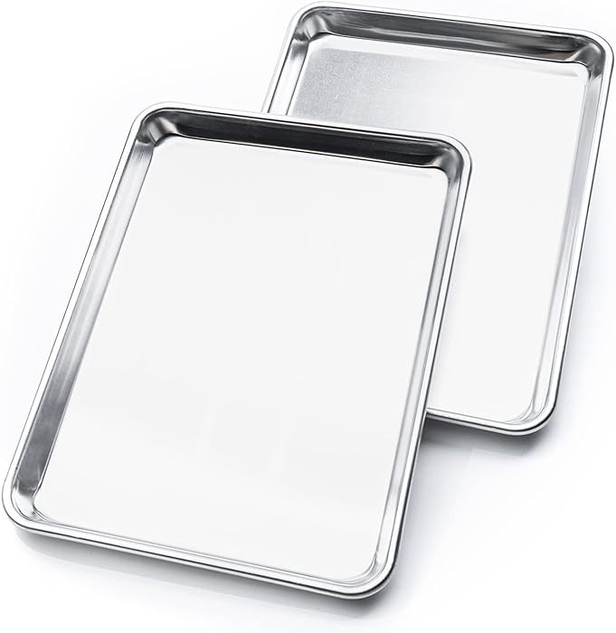 KITCHENATICS Jelly Roll Size Baking Sheet Pans, Premium Quality Aluminum Cookie Sheets for Roasti... | Amazon (US)
